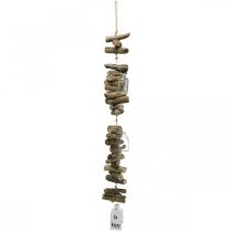Deko Girlande Treibholz mit Gläsern Maritime Wanddeko 70cm