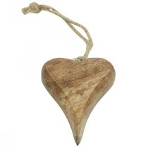 Holzherz Anhänger Herz Holz Deko zum Hängen 10cm 3St