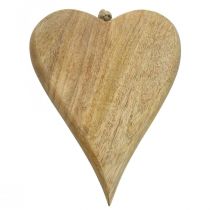Holzherz Dekohänger Herz Holz Deko zum Hängen Natur 26cm