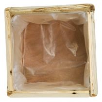 Artikel Pflanztopf Pflanzkasten Holz Blumentopf Natur 15,5×15,5cm