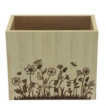 Artikel Holzkiste Stifteköcher Schreibtisch Organizer Natur 14×8×12cm