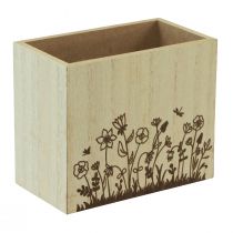 Artikel Holzkiste Stifteköcher Schreibtisch Organizer Natur 14×8×12cm