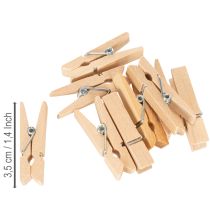 Artikel Holzklammern Mini 3,5 cm Natur 50 Stück für Dekoration und Bastelarbeiten