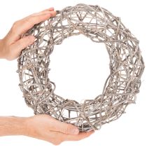 Artikel Holzkranz Natur Weiß Ø30cm H9,5cm Dekoration