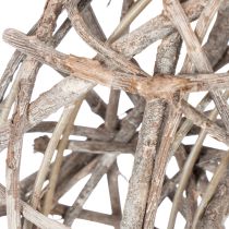 Artikel Holzkranz Natur Weiß Ø30cm H9,5cm Dekoration