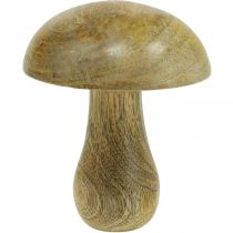 Holzpilz Natur, Gelb Herbst Deko Holz Pilze 12×10cm