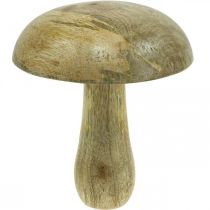 Holzpilz Natur, Gelb Holzdeko Herbst Deko Pilze 15×13cm