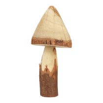 Holzpilze Deko Pilze Holz Deko Natur Tischdeko Herbst Ø14cm H36cm