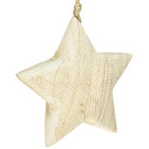 Artikel Holzstern Natur Weihnachtsanhänger Holz Ø13,5cm