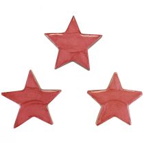 Artikel Holzsterne Deko Weihnachtsdeko Sterne Pink Glanz Ø5cm 8 St