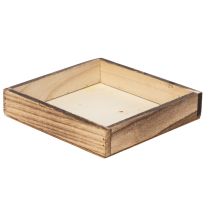 Artikel Holztablett rustikales Design perfekt für Zuhause oder Büro Dekoration 15cm 4St