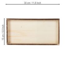 Artikel Holztablett rechteckig praktischer Ordnungshelfer vielseitig einsetzbar robustes Design 30cm 4St