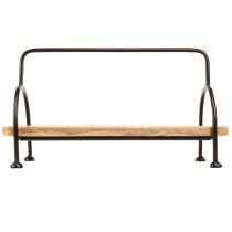 Artikel Holztablett oval länglich Deko Tablett mit Griff 49×18×26cm