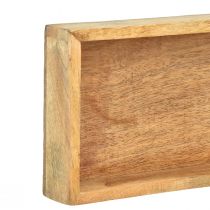 Artikel Holztablett Deko Tablett Holz Natur Mangoholz 50x14x4cm