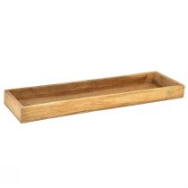 Holztablett Deko Tablett Holz Natur Mangoholz 50x14x4cm