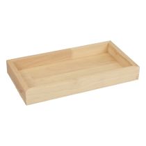 Artikel Holztablett Deko Tablett Holz Rechteckig Natur 34×20×3,5cm