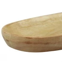 Artikel Ovales Holztablett 28×12cm Natur Mangoholz für Dekoration