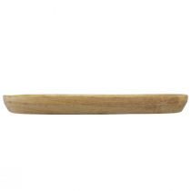 Artikel Holztablett Tablett Oval Natur Mangoholz 28×12×2,5cm