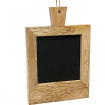 Artikel Mini Holz-Deko-Tafeln mit Juteschnur 9×13cm Natur-Schwarz 3 Stück