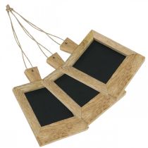 Artikel Mini Deko Tafel zum Aufhängen Natur 9×13cm 3St