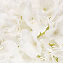Artikel Künstliche Hortensie mit langem Stiel 48cm Weiß für Wohnraumdekoration
