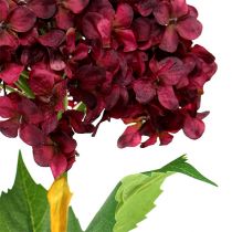 Artikel Hortensie künstlich Dunkelrot 80cm 1 St