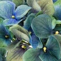 Artikel Künstliche Hortensie Blau Grün Einzelstiel 53 cm Polyester