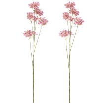 Artikel Hortensie Kunstpflanze 110 cm zartrosa 2 Stück Polyester