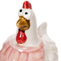 Artikel Keramik-Hühnerfiguren 11cm Mehrfarbig Osterdeko 2er-Set für Innenbereich