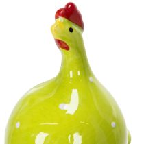 Artikel Hühnerstecker aus Keramik 7,5 cm in Frühlingsfarben für Innen- und Außendekoration