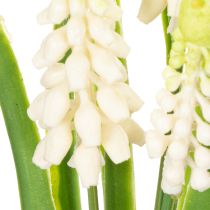 Artikel Hyazinthen-Kunstblumen in cremeweißer Keramikvase 20 cm