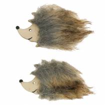 Herbstdeko Igel mit Fell 7cm 24St
