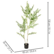 Artikel Künstliche Pflanze im Topf 130 cm hoch grün für den Innenbereich