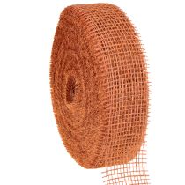 Artikel Juteband Gitterband Jute ökologisch Terracotta Rot 5cm 40m
