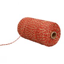 Juteband Jutekordel Jute-Schnur Rot Naturfarben Ø2,5mm 200m
