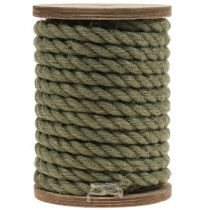 Juteband Jutekordel Kordel Jute Deko Olivgrün Ø7mm 5m