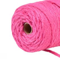 Artikel Juteband Kordel Jute Dekoband Jute Fuchsia Ø4mm 100m