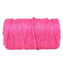 Artikel Juteband Kordel Jute Dekoband Jute Fuchsia Ø4mm 100m