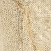 Artikel Geschenktasche aus Jute 13,5×11×25cm in Naturfarben mit Kordel