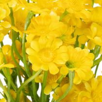 Artikel Künstliche Kamille Blumenbund 28cm, 3er-Set, Gelb-Grün