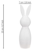 Artikel Schlichte Hasenfigur als dekoratives Objekt für moderne Frühlingsarrangements 22cm 2St