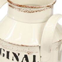 Artikel Kanne Metall Deko „Original 1982“ Creme Rost H13cm 2St