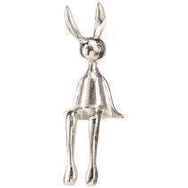 Artikel Kantenhocker Hase Osterhase Metall Silber 12×11×34cm