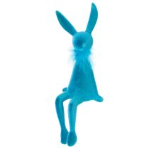 Artikel Osterhasen Kantenhocker aus Kunststoff 27cm Blau Zweier-Set