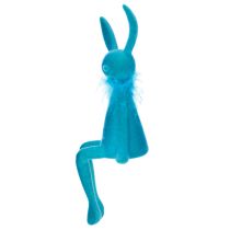 Artikel Osterhasen Kantenhocker aus Kunststoff 27cm Blau Zweier-Set