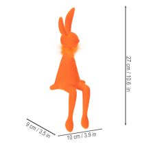 Artikel Osterhasen Kantenhocker Sitzende Osterhasen Figur für Ostern und Frühling 27cm 2St
