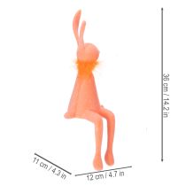Artikel Osterhasen Kantenhocker dekorativ für Wohnzimmer Osterdeko zum Hinsetzen 36cm 2St