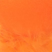 Artikel Osterdeko Kantenhocker Hasen 36cm aus Kunststoff mit samtiger Beflockung in Orange und Lachs für Innenräume