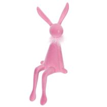Artikel Osterhasen Kantenhocker aus Kunststoff, rosa-pink, 36 cm, 2 Stück