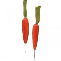 Artikel Deko-Karotten, Osterdeko, Möhren am Draht, künstliches Gemüse Orange, Grün H11cm 36St